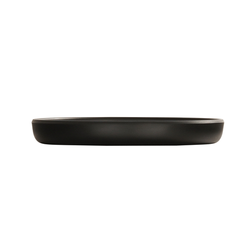 Cal-Mil 24120-6-13 Carmel 6" Dia. x 0.75"H Black Melamine Plate - 6 Each