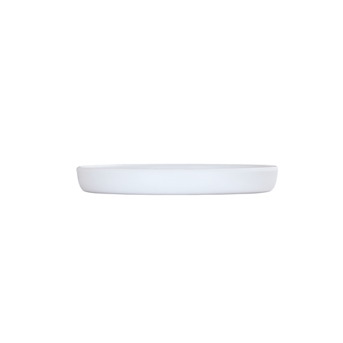 Cal-Mil 24120-6-15 Carmel 6" Dia. x 0.75"H White Melamine Plate - 6 Each
