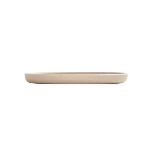 Cal-Mil 24120-8-125 Carmel 8" Dia. x 0.75"H Taupe Melamine Plate - 6 Each
