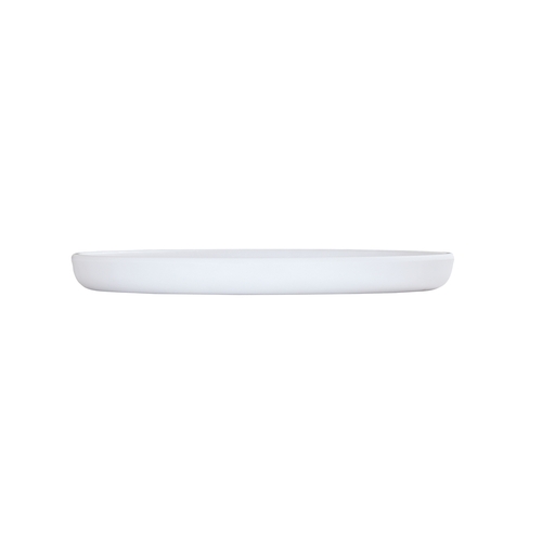 Cal-Mil 24120-8-15 Carmel 8" Dia. x 0.75"H White Melamine Plate - 6 Each