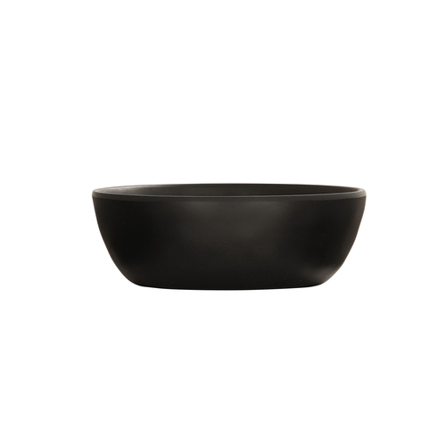 Cal-Mil 24121-5-13 Carmel 5" Dia. x 1.75"H Black 12 oz. Melamine Soup Bowl