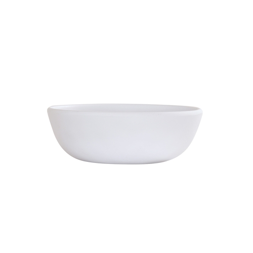 Cal-Mil 24121-6-15 Carmel 5" Dia. x 2"H White 16 oz. Melamine Soup Bowl- 6 Each