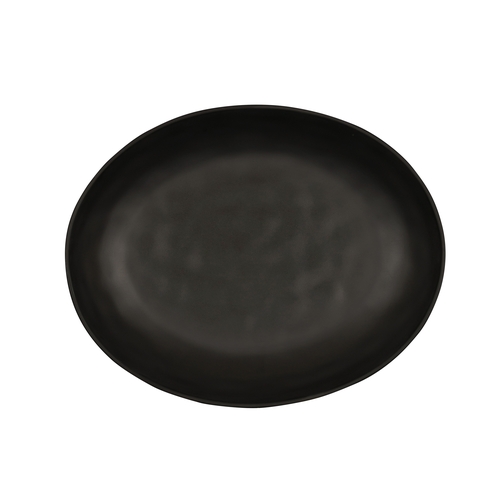 Cal-Mil 24122-1114-13 Carmel 11" x 14" x 1.75"H Black Melamine Pasta Platter