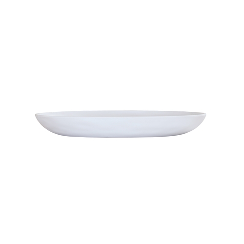 Cal-Mil 24122-1114-15 Carmel 11" x 14" x 1.75"H White Melamine Pasta Platter