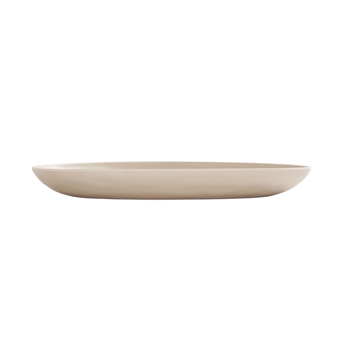 Cal-Mil 24122-1216-125 Carmel 12" x 16" x 1.75"H Taupe Melamine Pasta Platter