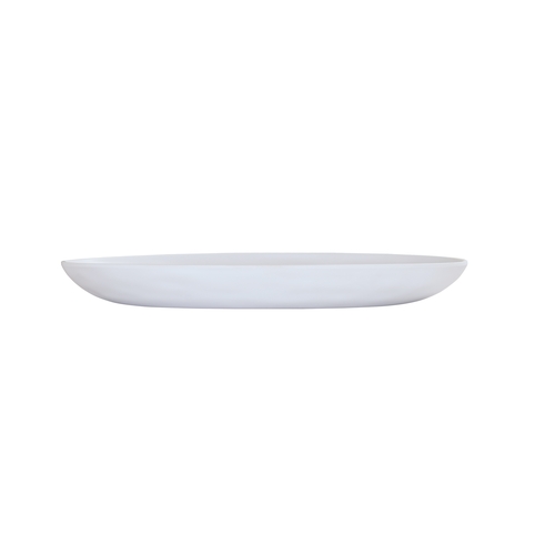 Cal-Mil 24122-1216-15 Carmel 12" x 16" x 1.75"H White Melamine Pasta Platter