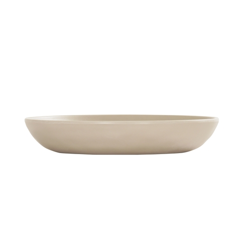 Cal-Mil 24122-7-125 Carmel 7" Dia. x 1.25"H Taupe Melamine 16 oz. Pasta Bowl