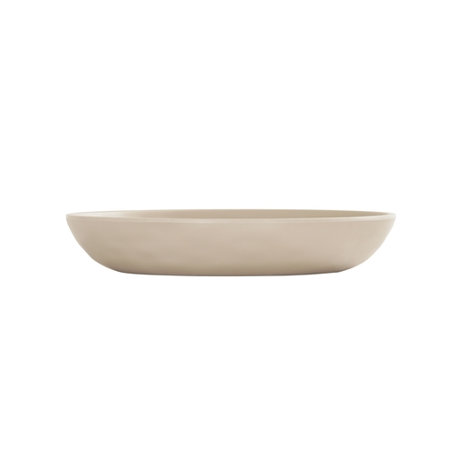 Cal-Mil 24122-8-125 Carmel 8.5" Dia. x 1.5"H Taupe Melamine 30 oz. Pasta Bowl
