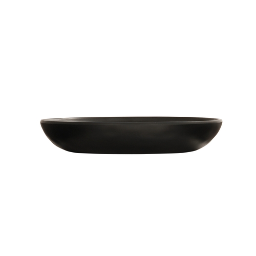 Cal-Mil 24122-8-13 Carmel 8.5" Dia. x 1.5"H Black Melamine 30 oz. Pasta Bowl