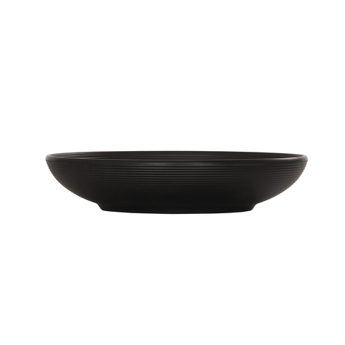 Cal-Mil 24125-8-13 Charlotte 8.25" Dia. x 1.75"H Black Melamine Coupe Bowl