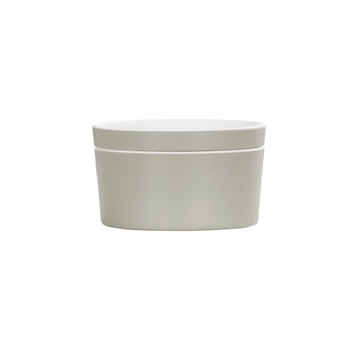 Cal-Mil 24127-5-102 5" Dia. x 3"H Ash Melamine Bento Box - 3 Each
