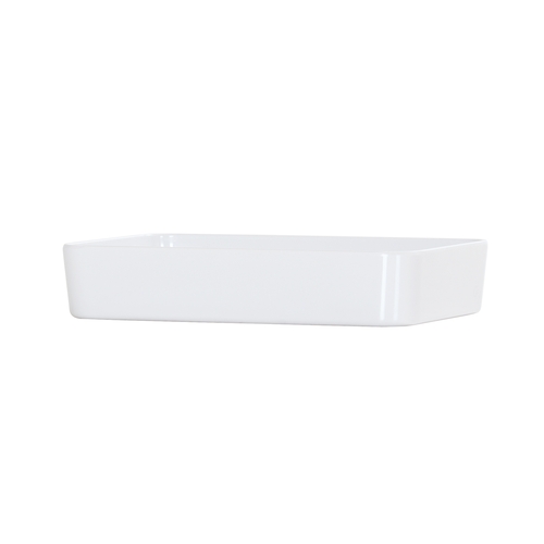 Cal-Mil 24132-96-15 9" x 6" x 2.5"H White Melamine Bento Box Insert - 6 Each