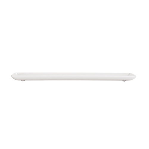 Cal-Mil 24304-1013-15 10.5" x 12.75" x 0.75"H White Melamine Plate - 6 Each