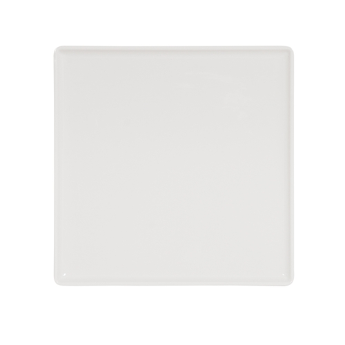 Cal-Mil 24304-16-15 15.75" x 15.75" x 0.75"H White Melamine Square Platter