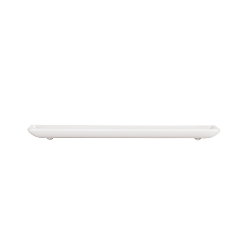 Cal-Mil 24304-610-15 6.5" x 10.5" x 0.75"H White Melamine Platter - 6 Each