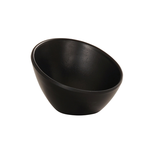 Cal-Mil 24308-4-13 4" Dia. x 2.5"H Matte Black Melamine Bowl - 6 Each