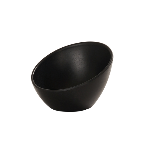 Cal-Mil 24308-5-13 5" Dia. x 3.5"H Matte Black Melamine Bowl - 6 Each