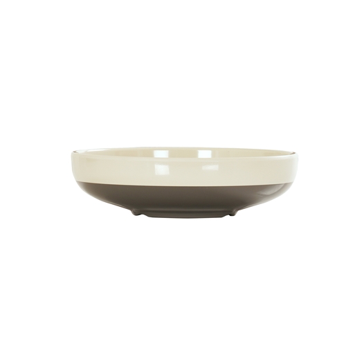 Cal-Mil 24310-9-128 Vienna 9" Dia. x 2.25"H Two-Tone Melamine Bowl - 6 Each