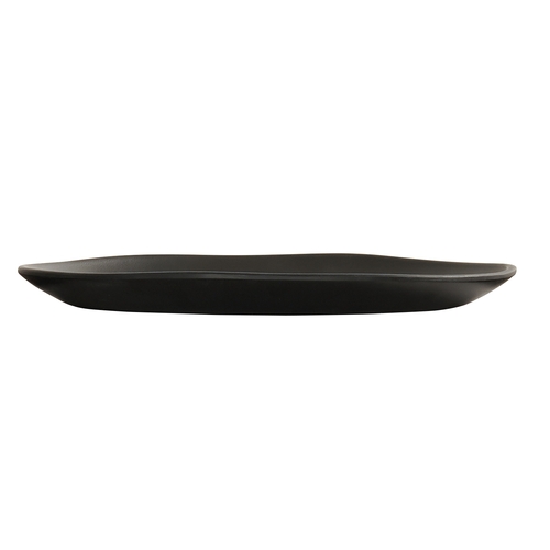 Cal-Mil 24400-10-13 Bali 10" Dia. x 0.75"H Black Melamine Plate - 6 Each