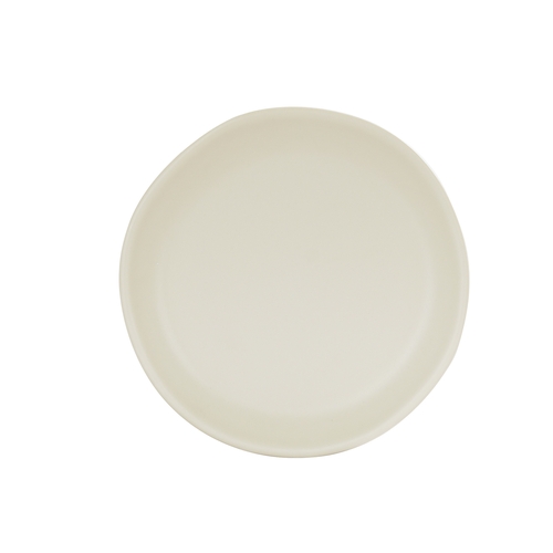 Cal-Mil 24400-6-103 Bali 6" Dia. x 0.75"H Ivory Melamine Plate - 6 Each