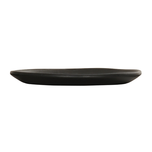 Cal-Mil 24400-6-13 Bali 6" Dia. x 0.75"H Black Melamine Plate - 6 Each