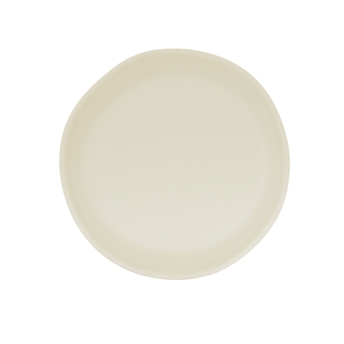 Cal-Mil 24400-8-103 Bali 8" Dia. x 0.5"H Ivory Melamine Plate - 6 Each