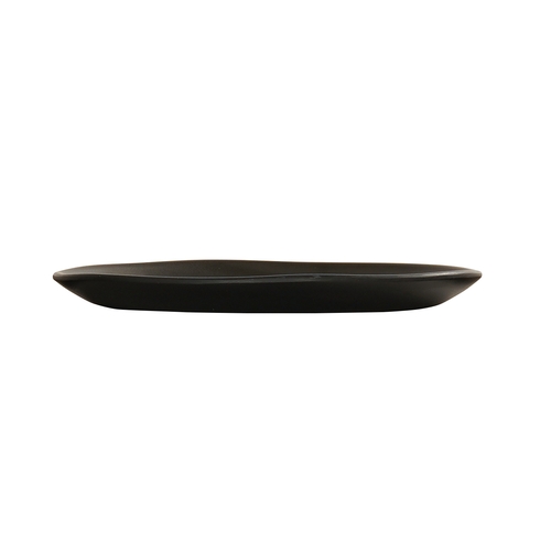 Cal-Mil 24400-8-13 Bali 8" Dia. x 0.5"H Black Melamine Plate - 6 Each