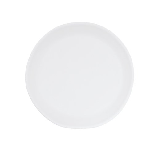 Cal-Mil 24400-8-15 Bali 8" Dia. x 0.5"H White Melamine Plate - 6 Each