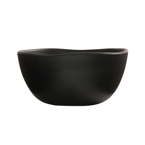 Cal-Mil 24401-16-13 Bali 5.5" x 5.25" x 2.5"H Black Melamine 16 oz. Soup Bowl