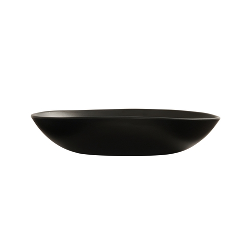 Cal-Mil 24402-14-13 Bali 14" Dia. x 3"H Black Melamine Pasta Bowl - 6 Each