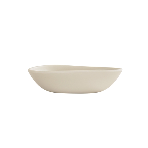 Cal-Mil 24402-16-103 Bali 6.5" Dia. x 1.75"H Ivory Melamine Pasta Bowl - 6 Each