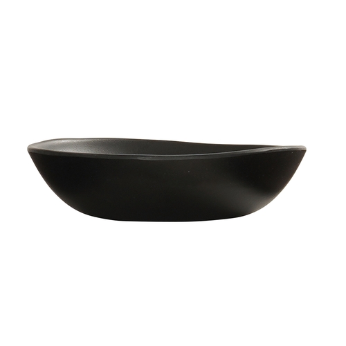 Cal-Mil 24402-16-13 Bali 6.5" Dia. x 1.75"H Black Melamine Pasta Bowl - 6 Each