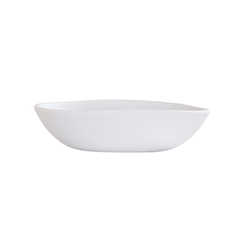 Cal-Mil 24402-16-15 Bali 6.5" Dia. x 1.75"H White Melamine Pasta Bowl - 6 Each