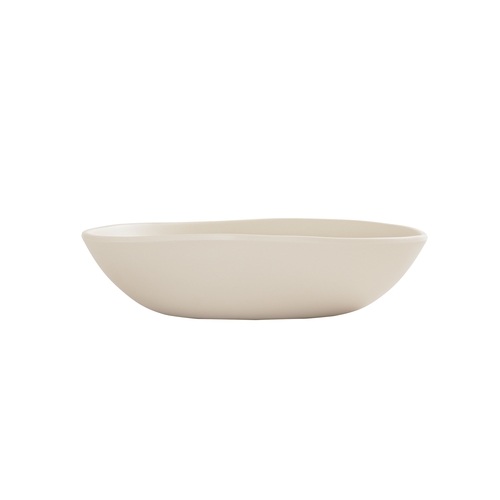 Cal-Mil 24402-30-103 Bali 8" Dia. x 2"H Ivory Melamine Pasta Bowl - 6 Each