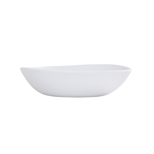 Cal-Mil 24402-30-15 Bali 8" Dia. x 2"H White Melamine Pasta Bowl - 6 Each