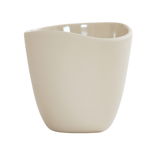 Cal-Mil 24405-24-103 Bali 4.75" Dia. x 4.75"H Ivory Melamine Dressing Crock