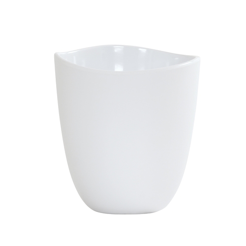 Cal-Mil 24405-48-15 Bali 5.75" Dia. x 6.25"H White Melamine Dressing Crock