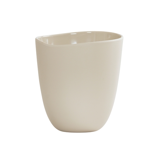 Cal-Mil 24405-96-103 Bali 7" Dia. x 7.75"H Ivory Melamine Dressing Crock - 6 Each