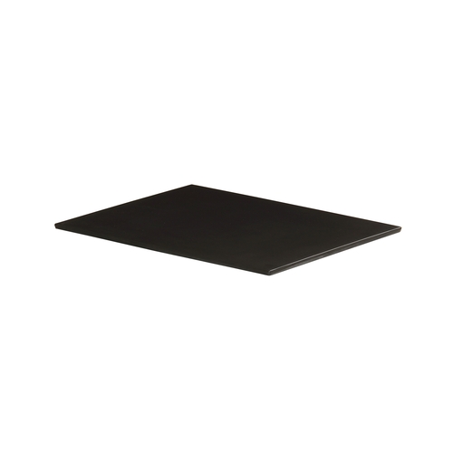 Cal-Mil 24407-1012-13 10.75" x 13.5" x 0.5"H Black Melamine Tray - 6 Each
