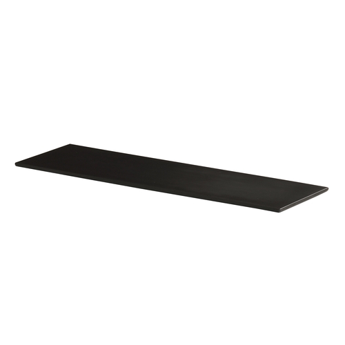 Cal-Mil 24407-206-13 21.5" x 6.75" x 0.75"H Black Melamine Tray - 3 Each