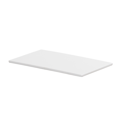 Cal-Mil 24407-610-15 6.5" x 10.5" x 0.5"H White Melamine Tray - 6 Each