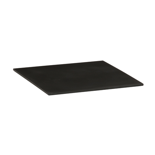 Cal-Mil 24408-10-13 10" x 10" x 0.75"H Black Melamine Tray - 6 Each