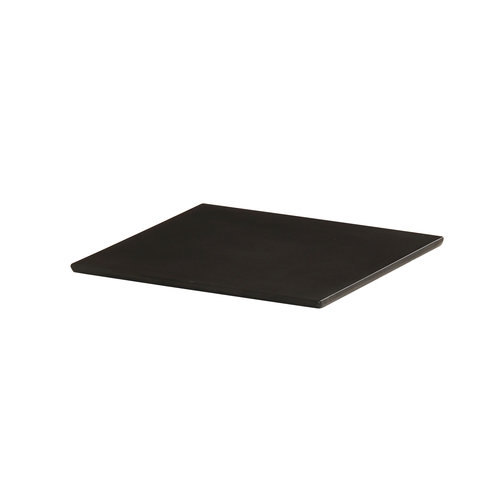 Cal-Mil 24408-8-13 8" x 8" x 0.75"H Black Melamine Tray - 6 Each