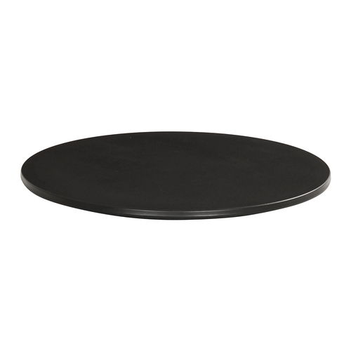 Cal-Mil 24409-8-13 8.75" Dia. x 0.75"H Black Melamine Tray - 6 Each