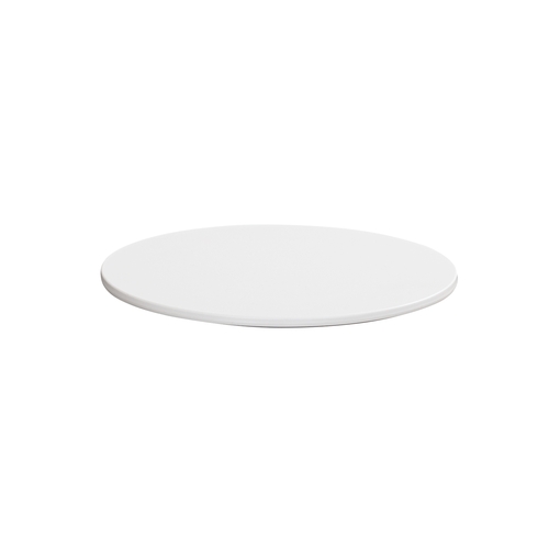 Cal-Mil 24409-8-15 8.75" Dia. x 0.75"H White Melamine Tray - 6 Each