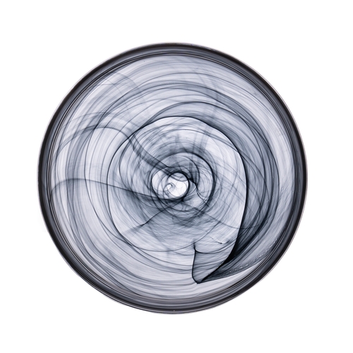 Mikasa Hospitality 2446-43 Ardacam Asos Black Glass 11" Dia. Footed Plate - 6 Each