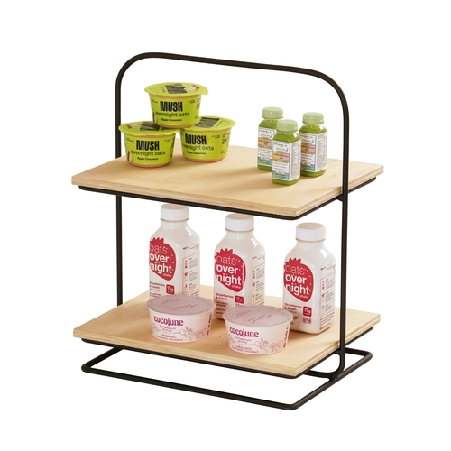 Cal-Mil 25201-2-13 Logan 10.25" x 14.25" x 17.25" Wire 2-Tier Display Stand