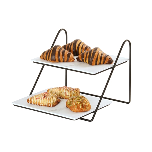 Cal-Mil 25202-1012-13 Logan 14.25" x 15.75" x 12" Wire 2-Tier Display Stand
