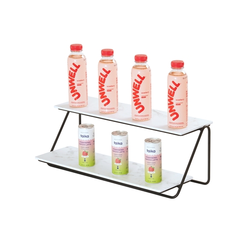 Cal-Mil 25202-620-13 Logan 22.25" x 10" x 8.25" Wire 2-Tier Display Stand