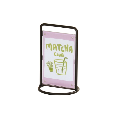 Cal-Mil 25203-46-13 Logan 4.5" Dia. x 7.25"H Countertop Sign Holder - 6 Each